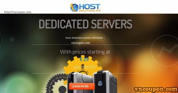 HostSolutions.ro - 50% off Budget Servers for life from 14.5 euro/month