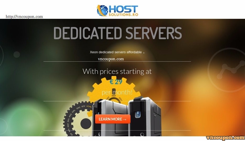 HostSolutions.ro – 50% off Budget Servers for life from 14.5 euro/month