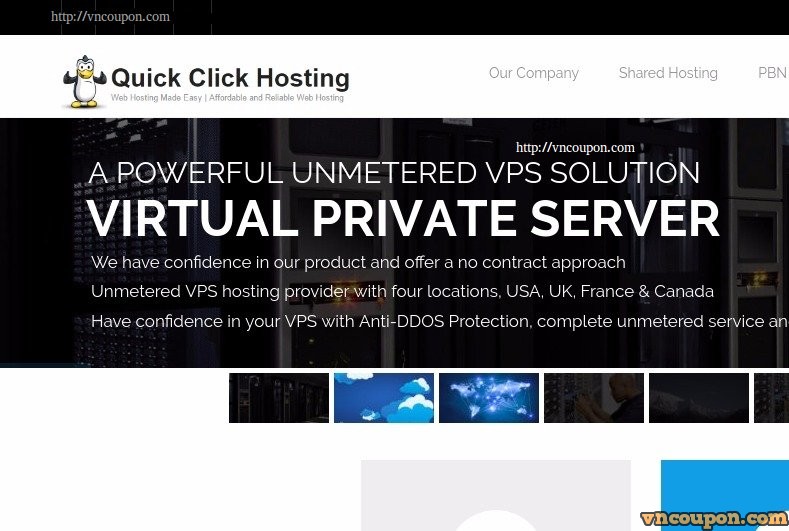 Quick Click Hosting – Unmetered VPS 500Mbps Port including Anti-DDoS Pro from $3/month