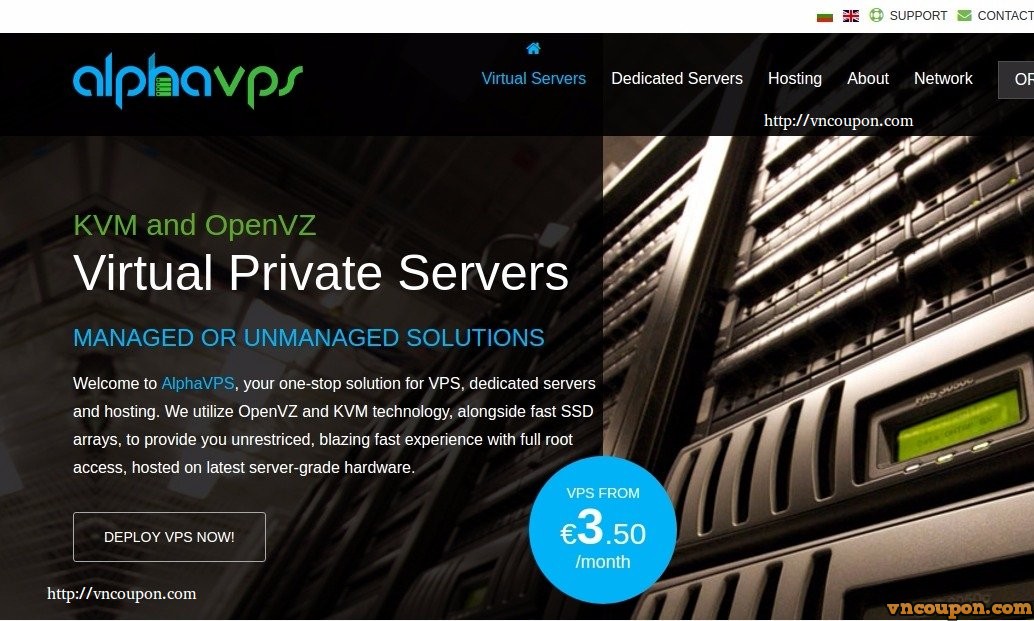 AlphaVPS – VPS specials with huge discounts from 15EUR/year