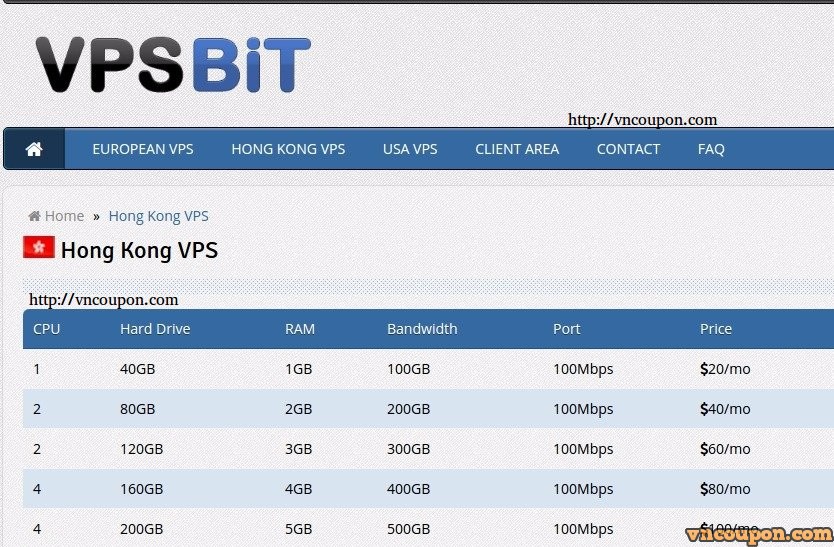VPSBit.com – 350GB Disk Space Hong Kong Special VPS only $7/month