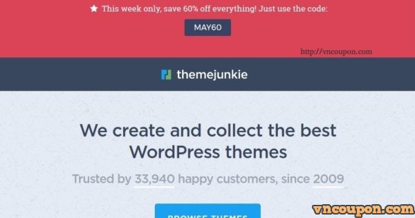 Theme Junkie Coupon Codes For Holiday 2017 - 60% Off All WordPress Themes (Last chance)