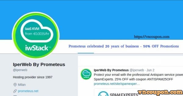 Prometeus celebrated 20 years of business - two new services and an 50% OFF Exclusive Promotion