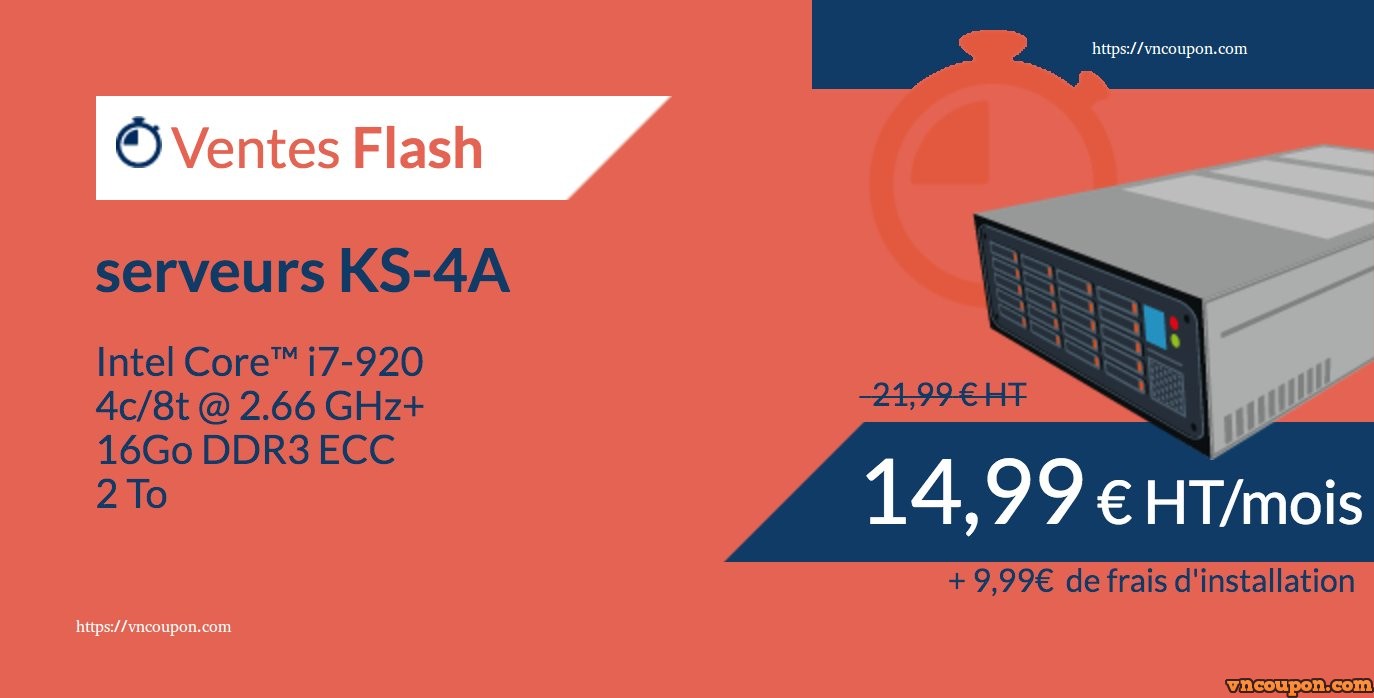 Kimsufi KS-4A – Special Dedicated Server only €14.99/month – Core i7-920/ 16 GB RAM/ 2 TB Hard Disk