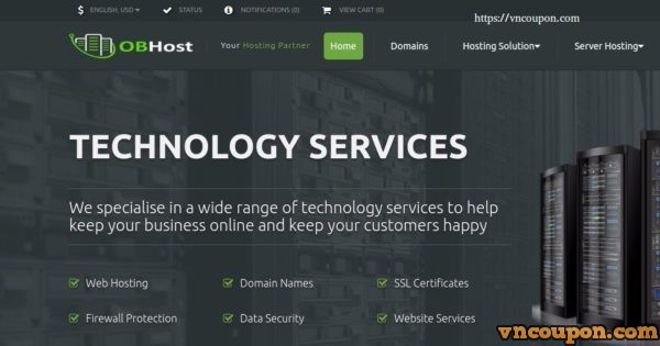OBHost Promo Codes -  DDoS Protected OpenVZ VPS from $1.25/month (50% OFF)