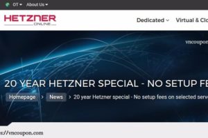 Hetzner 20 YEAR SPECIAL – No Setup fee on RYZEN Dedicated Server