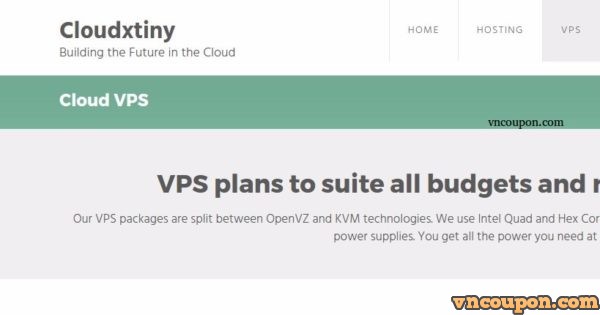 Cloudxtiny - Cheap VPS £3.00/Yr, 1TB HDD KVM VPS £5/month