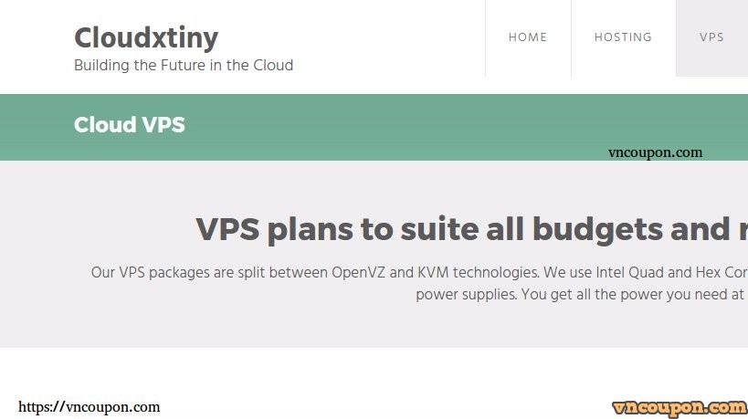 Cloudxtiny – Cheap VPS £3.00/Yr, 1TB HDD KVM VPS £5/month