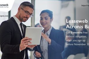 Get 3 months free LeaseWeb Acronis Backup