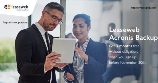 Get 3 months free LeaseWeb Acronis Backup