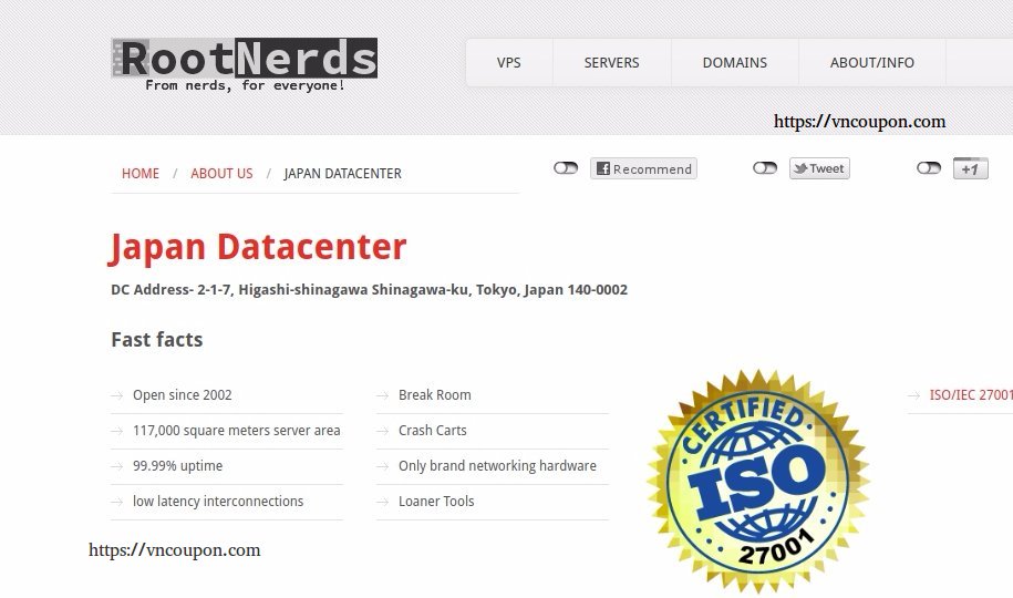 RootNerds – Japan VPS Exclusive Offer only €5.49/month