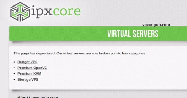 IPXcore - OpenVZ & KVM VPS from $1/month in Arizona