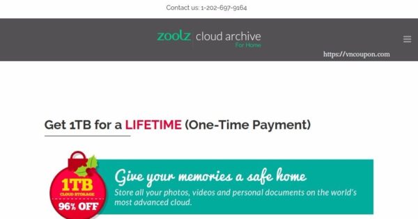 zoolz cloud storage lifetime