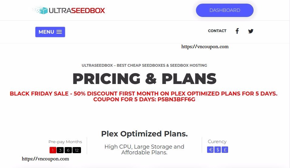 [Black Friday 2017] UltraSeedBox – Cheapest SeedBox/Torrents Hosting from €4.75/month – 50% OFF First month