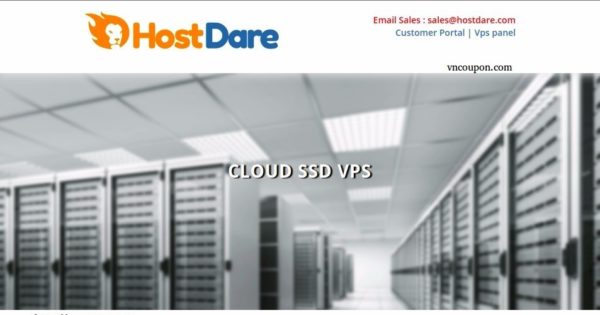 HostDare - 75% One Time Discount - 1GB RAM VPS only $0.5/month