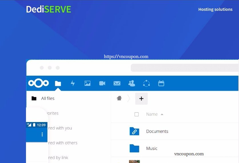Dediserve Vault – Nextcloud-based Storage Platform – 10GB for free