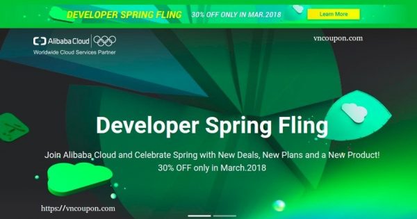 Join Alibaba Cloud and Celebrate Spring with New Deals, New Plans and a New Product! 30% OFF only in March.2018
