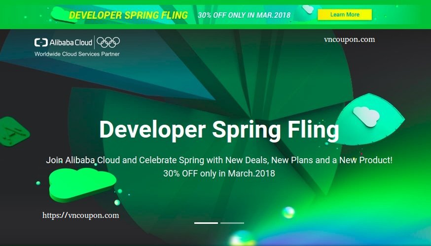 Join Alibaba Cloud and Celebrate Spring with New Deals, New Plans and a New Product! 30% OFF only in March.2018