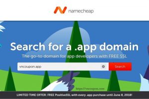 Namecheap – Register your .APP domain and get a FREE PositiveSSL certificate
