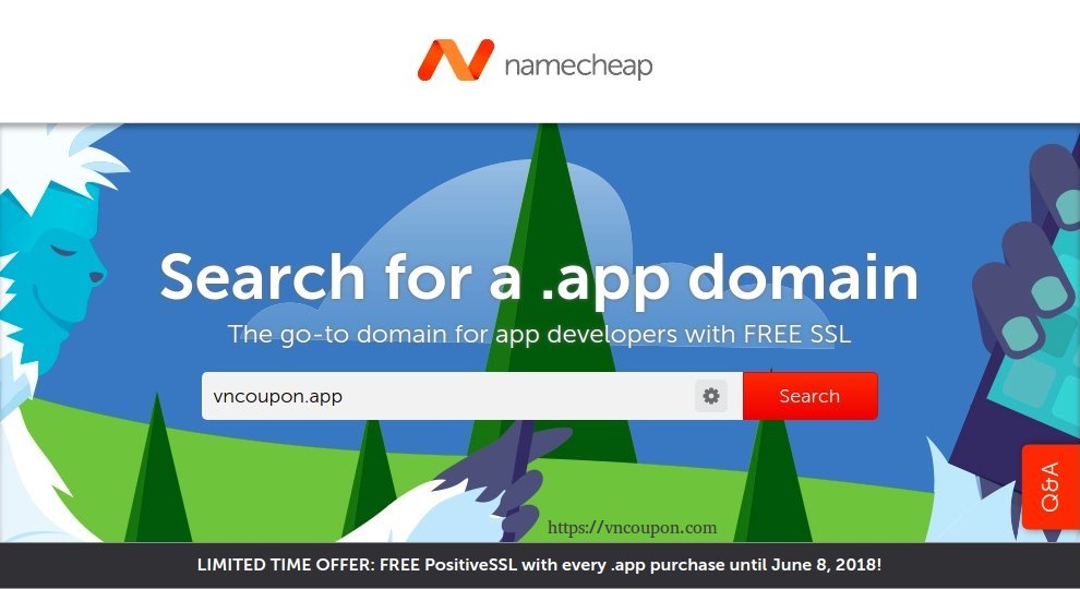 Namecheap – Register your .APP domain and get a FREE PositiveSSL certificate