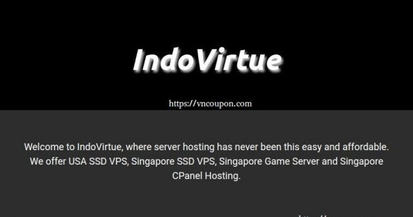 Indovirtue Singapore Ssd Vps From 5 Month Vn Coupon Images, Photos, Reviews