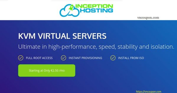 InceptionHosting - Storage KVM VPS from $6.08/month - Dedicated CPU - Unmetered Bandwidth