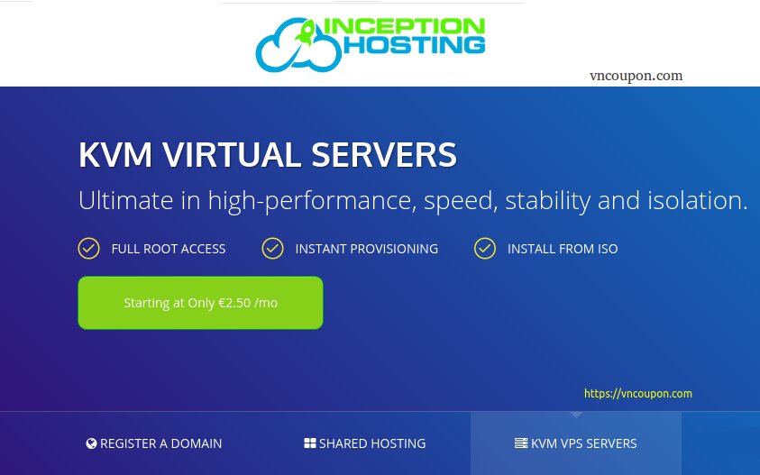 InceptionHosting – Storage KVM VPS from $6.08/month – Dedicated CPU – Unmetered Bandwidth