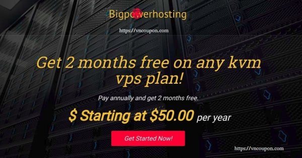 BigPowerHosting - 55% OFF Recurring KVM VPS - DDOS Protected