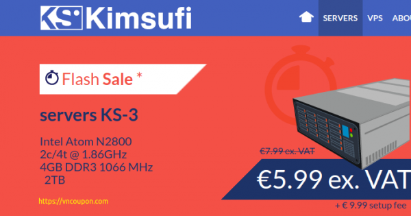 Kimsufi OVH – Special Dedicated Servers from €3.99/month – Flash Sale KS-3 Server only €5.99/month