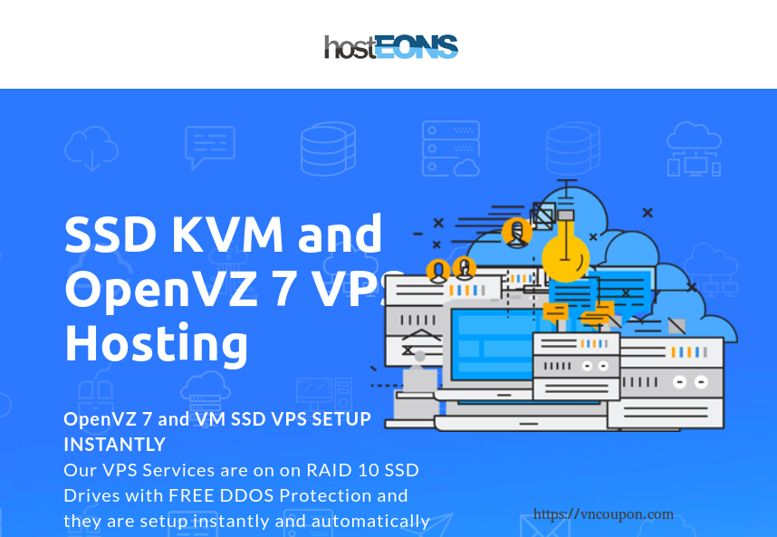 hostEONS – Specical KVM from $12/Year – Free 10Gbps Port