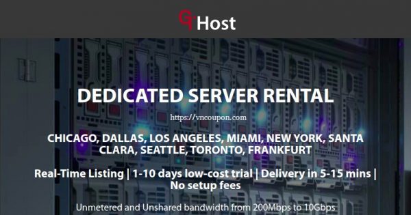 GTHost - Save off 30% on Instant Dedicated Servers in 11 Locations