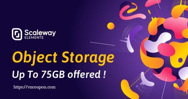 Scaleway Object Storage - The First 75 GB Storage are offered! afterward it is only €0.01GB/month