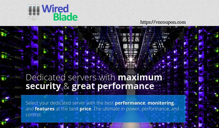 Wired Blade –  Special NVMe SSD VPS only $5/month