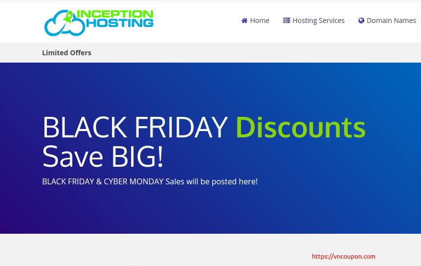 Inception Hosting Black Friday 2020 – UK/London KVM (NVMe) deals 50% off + extra disk + FREE DA