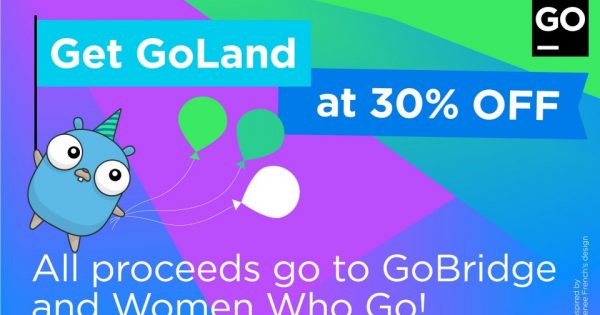 JetBrains - 30% Off GoLand IDE License, Support Women Who Go and GoBridge