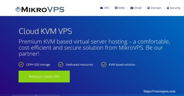 MikroVPS - Cloud KVM VPS with DMCA free