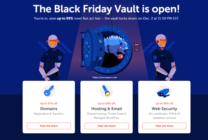 [Black Friday 2019] Namecheap – Save up to 99%