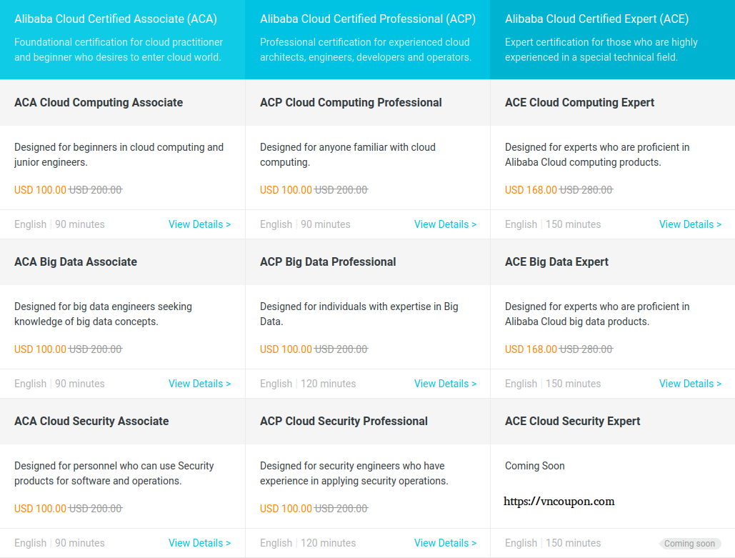 Alibaba Cloud - Get 50% off Professional Certification Exams