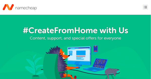 [#CreateFromHome] Namecheap - Save 98% OFF Domain (.COM only $5.88/yr)- 99% OFF Hosting