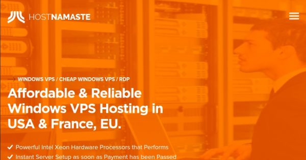 HostNamaste - Cheap Yearly Windows VPS Deals in 4 Locations