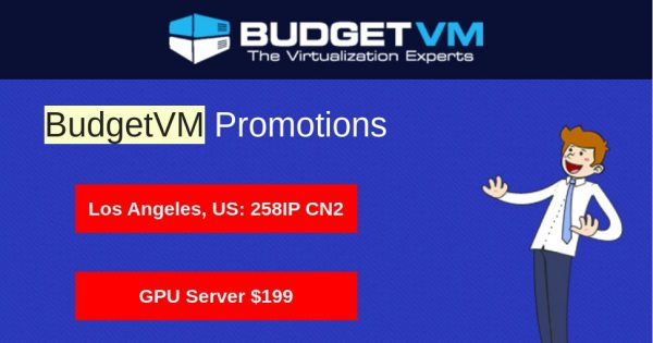 [August Promotions] BudgetVM -  Dedicated Servers from $44/month
