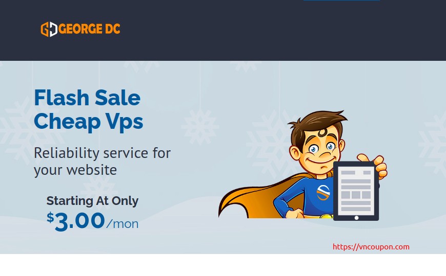 [Flash Sale] George Datacenter – Special VMware VPS from $7/month (2GB RAM) in 4 US Locations