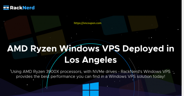 RackNerd - 30% OFF AMD Ryzen Windows VPS with NVMe SSD from $10.21/month