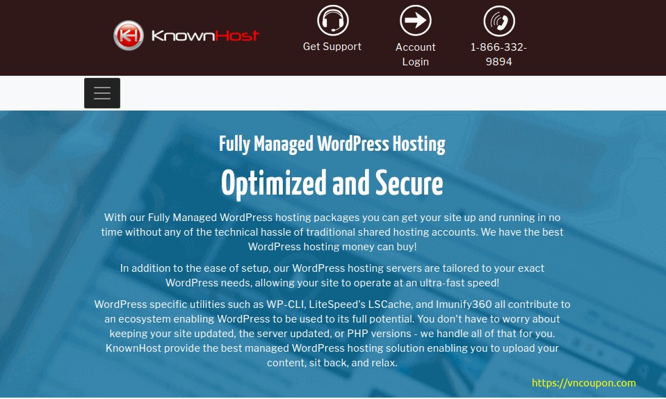 KnownHost – 50% OFF Fully Managed WordPress Hosting