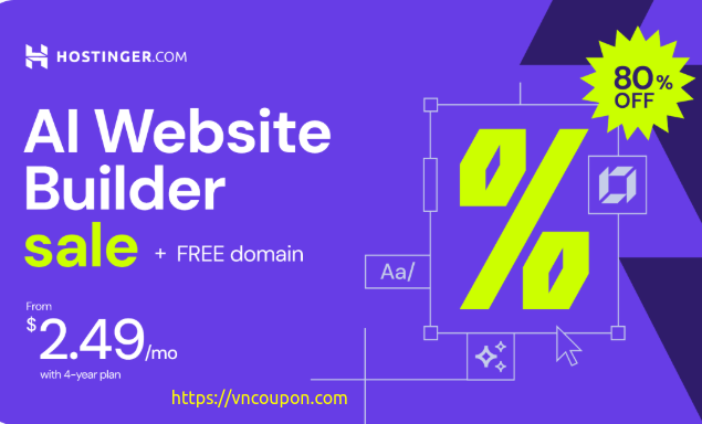 [New Year 2025] Hostinger – 80% Off Premium Web Hosting + Free Domain