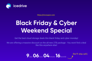 Icedrive Black Friday & Cyber Monday 2020 Offers – 2TB Storage Drive Lifetime only $229