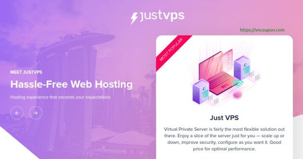 JustVPS - VPS Offers form $6.99/month in Singapore