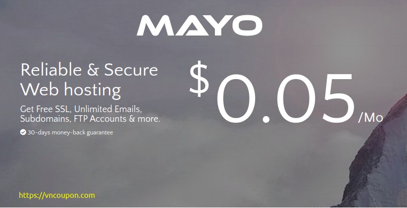 Mayo Host – Special SSD Web Hosting from $3/year