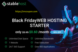 [Black Friday 2022] StableHost – Up to 90% Off on Shared Hosting Plans