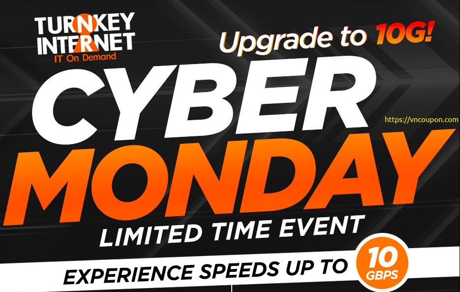 TurnKey Internet Extend Black Friday / Cyber Monday Deals – 10Gbps Dedicated Servers @ $59/month (70% OFF)